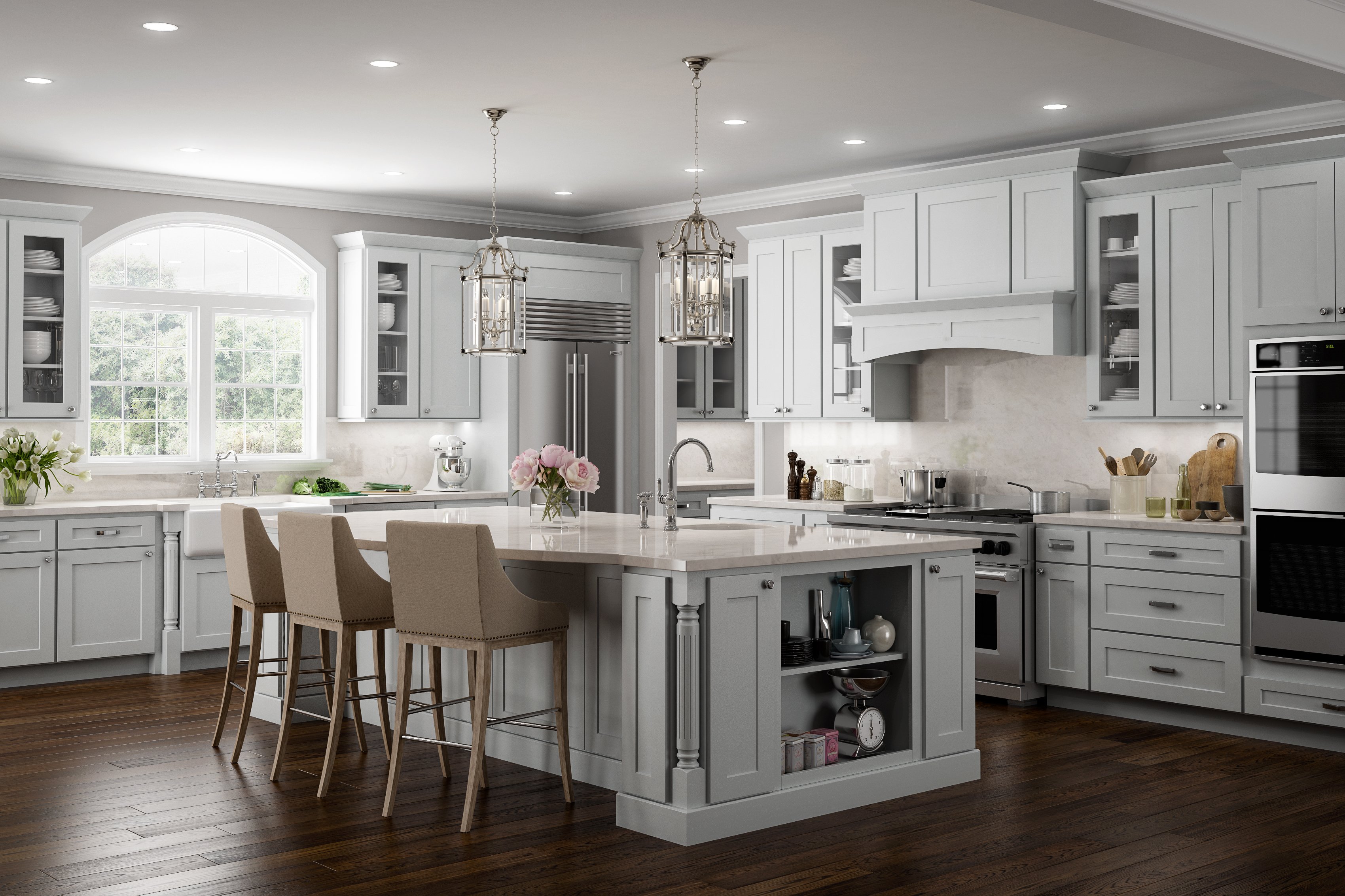 How To Style Glass Kitchen Cabinets