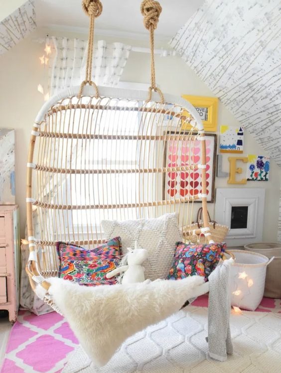 How to Install a Hanging Chair for Retro-Style Seating