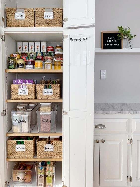 How to Organize the Food in Your Kitchen Cabinets and Pantry